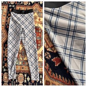 Ultracor Ultra High gray blue tartan Leggings M tights exercise